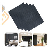 Kit 4 Painel 3d Tijolo Placa Papel Parede Auto Adesivo 70x77