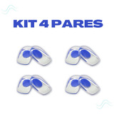 Kit 4 Pares Calcanheira De Silicone Gel Ortopédica Esporão