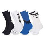 Kit 4 Pares Meia Cano Alto Longo Esportiva Original Puma 