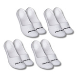 Kit 4 Pares Meias Sapatilha Algodão Silicone Polo Wear 