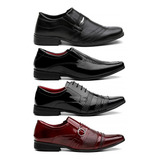 Kit 4 Pares Sapato Masculino Social Para Homens Oferta