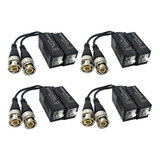 Kit 4 Pares Vídeo Balun Ahd/hdcvi/hdtvi Cftv Engate Rápido