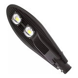 Kit 4 Pç Luminária Publica Led 100w Cob P/ Poste Branco Frio