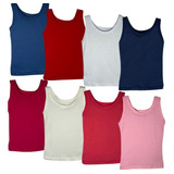 Kit 4 Pçs Camiseta Regata Bebe 100% Algodão Menino E Menina