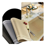 Kit 4 Peças Jogo Americano De Mesa Jantar Sala Restaurantes