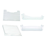 Kit 4 Peças Prateleira Acrílico Geladeira Consul Crb36a 