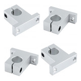 Kit 4 Peças Suporte Para Eixo Linear 12mm Sk12 Cnc Router Nf