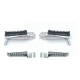 Kit 4 Pedaleira Yamaha Fazer 250 600 Mt03 07 Xj6 Conjunto