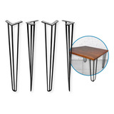 Kit 4 Pés Hairpin Legs 75cm 7mm Mesa Aparador Escrivaninha