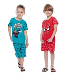 Kit 4 Pijama Malha Confortável Bebe Infantil Meninos Oferta