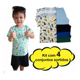 Kit 4 Pijamas De Calor Verão