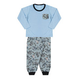 Kit 4 Pijamas Infantil Menino Inverno Roupa Criança