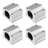 Kit 4 Pillow Block 16mm Com Rolamento P/ Eixo Linear Sc16uu