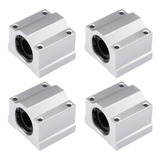 Kit 4 Pillow Block 8mm Com Rolamento Para Eixo Linear Sc8uu Tpcid