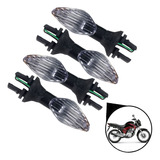 Kit 4 Pisca Mini Honda Cg125 Fan 2014 Até 2018 Lente Cristal