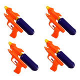 Kit 4 Pistola Arma Arminha Water Gun Lança Água Brinquedo