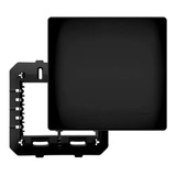 Kit 4 Placa Cega Espelho 4x4 C/suporte Black Preto Fosco