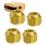 Kit 4 Porcas Curta Forjada 3/8 E 1/4 Sae Instalação Ar Cond.