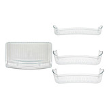 Kit 4 Prateleiras Peças De Acrílico Geladeira Consul Cra30fb