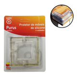 Kit 4 Protetores De Quina Canto P/ Mesa De Vidro E Madeira
