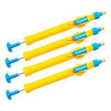Kit 4 Pulverizador Garrafa Pet Borrifador Manual + Mangueira