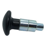 Kit 4 Puxador Manipulo Esférico 2 Corpos Preto Pino 11mm