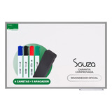 Kit 4 Quadros Brancos Lousa Moldura