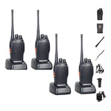 Kit 4 Radio Comunicador Baofeng 777s Walk Talk 16 Ch 12km