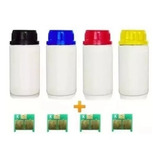 Kit 4 Refil Toner Chip Cp1025 M175a M275a Recarga Transfer