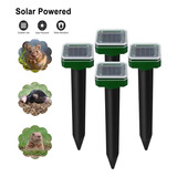 Kit 4 Repelente Solar Ultrassônico P/roedores, Cobras Etc