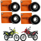 Kit 4 Rolamentos Roda Dianteira Traseira Honda Nxr 150 Bros