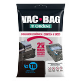 Kit 4 Saco Vácuo Vac Bag Trip 60x40 Levar Roupa Mala Viagem