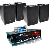 Kit 4 Som Ambiente Jbl, Caixa C321p Amplificador Rc7000 500w