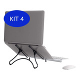 Kit 4 Suporte Para Notebook, Octoo, Uptable, Up-bl, Preto