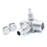 Kit 4 Tee Para Válvula Solenóide 1/2 - Suspensão A Ar