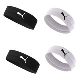 Kit 4 Testeira Faixa Cabelo Elástica Fita Headband Puma