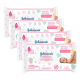 Kit 4 Toalhas Umedecidas Johnson's Baby Proteção Da Pele 96 