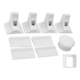 Kit 4 Trava Gaveta Magnética Invisível 4leader À Prova Bebês