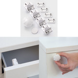 Kit 4 Trava Magnética Invisível Gaveta Bebê Criança Safety 
