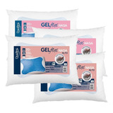 Kit 4 Travesseiros C/ 2 Gel