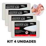 Kit 4 Travesseiros Nasa Astronauta Master Comfort Conforto