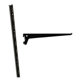 Kit 4 Trilhos Simples 200cm 2m + 20 Suporte Simples 25cm