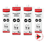 Kit 4 Tubos De Gel Repelente Contra Pombos E Morcegos Rogama