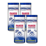 Kit 4 Tubos Pano Umedecido Álcool 70° Coperalcool Bacfree