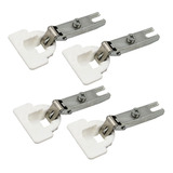 Kit 4 Un Dobradiça Armário Aço Caneco 26 Mm Baixa / Reta