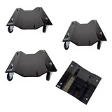 Kit 4 Unidades Patins P/ Mover Veículos E Cargas Pesadas