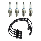 Kit 4 Vela Ignição V+cabo Peugeot 306 2.0 16v S16 1994 1995