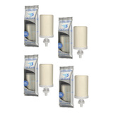 Kit 4 Velas Tripla Ação Stéfani Original Filtro Agua Barro