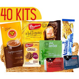 Kit 40 Cesta Café Da Manha Dejejum Exame Laboratorio 7 Itens