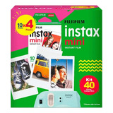 Kit 40 Fotos Polaroid Câmera Instax Mini Fujifilm C/ Nf